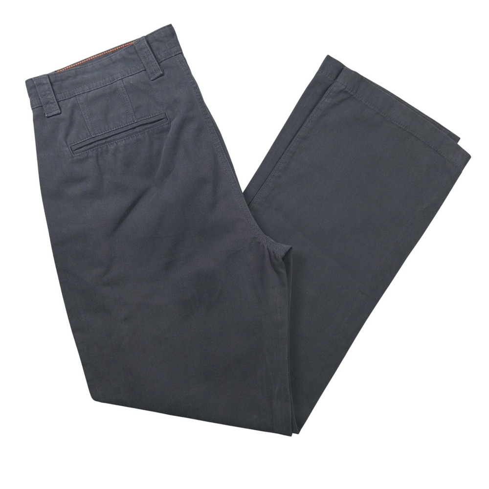 Weatherproof Canvas Chino Pants Mens 36x32 Black Grey Straight Leg Work Casual